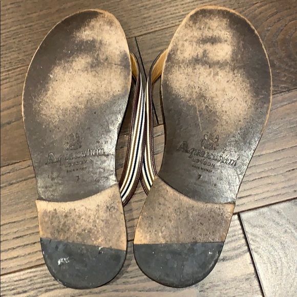 Men’s aquascutum London leather sandals - Picture 5 of 7